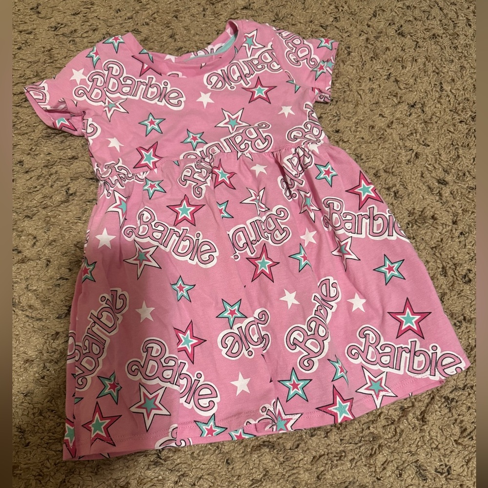 Barbie Pink and White Star Dress